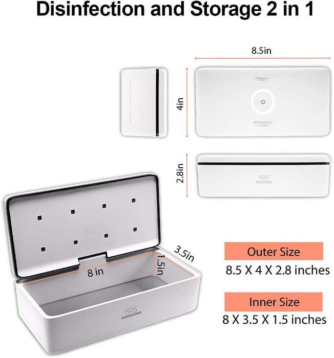 UV-C LED Sterilizer for Phone, Face Masks & Devices - Clinically Proven To Kill Germs, Viruses & Bacteria