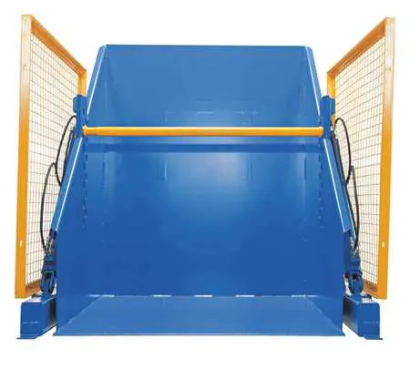 Box Dumper, 36 in. H, 4000 lb., Steel, 2 HP